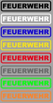 Aufkleber Feuerwehr